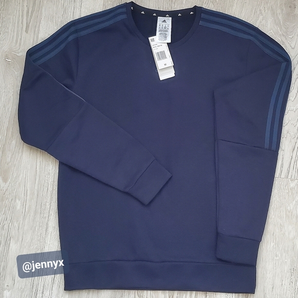 adidas Other - NEW Adidas Men's Essentials Fleece Sweatshirt Crewneck Legend Ink/Blue Navy